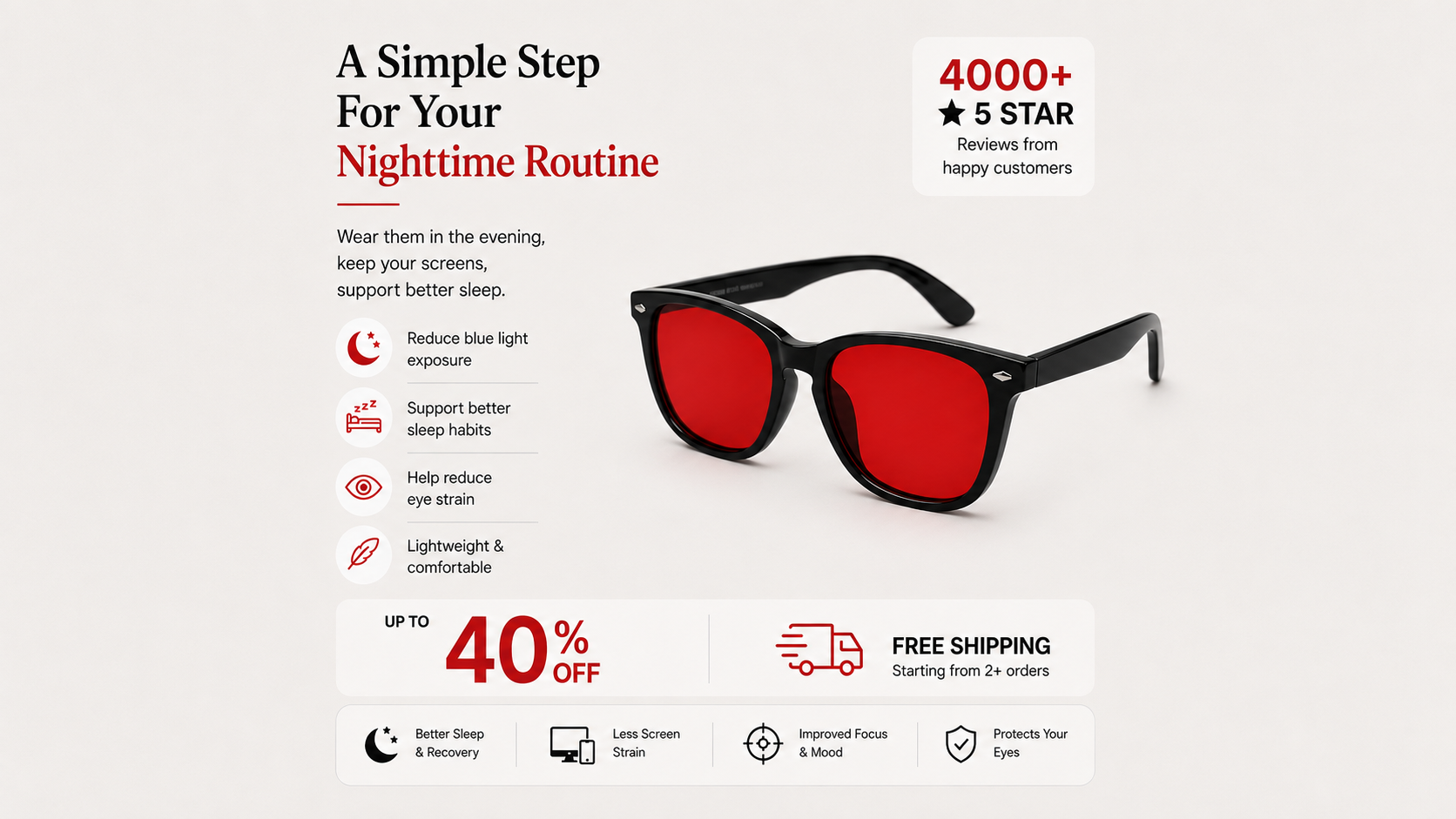 Anti Light Glasses